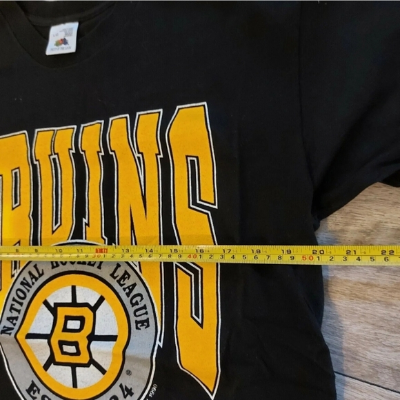 Vintage Original 90's Boston Bruins T Shirt Large - Picture 3 of 5